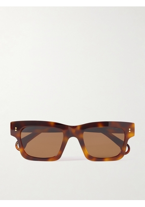 JW Anderson - Rectangular-frame Acetate Sunglasses - Tortoiseshell - One size
