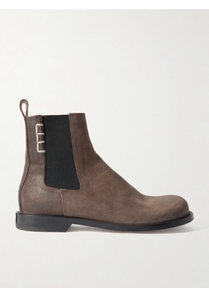 JW Anderson - Loafer Whipstitched Brushed-leather Chelsea Boots - Brown - IT36,IT37,IT38,IT39,IT40,IT41,IT42