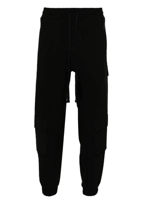 Thom Krom drop-crotch tapered-leg trousers - Black