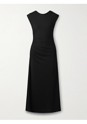 Proenza Schouler White Label - Mimi Ruched Crepe-jersey Maxi Dress - Black - US0,US2,US4,US6,US8,US10,US12
