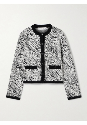 Proenza Schouler White Label - Amina Brushed Jacquard-knit Cardigan - Multi - xx small,x small,small,medium,large,x large