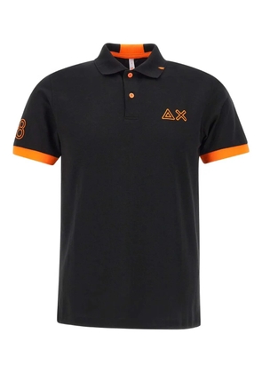 Sun68 jersey polo shirt - Black