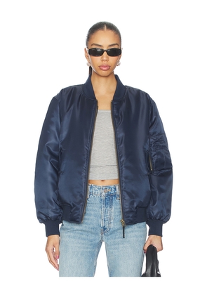 ANINE BING Leon Bomber in Navy. Size L. Also in M, S, XS.