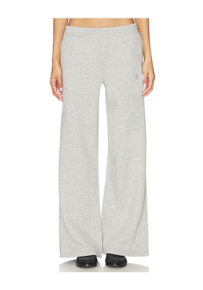 ANINE BING Kacey Sweatpant Monogram in Grey. Size L. Also in M, S, XS.