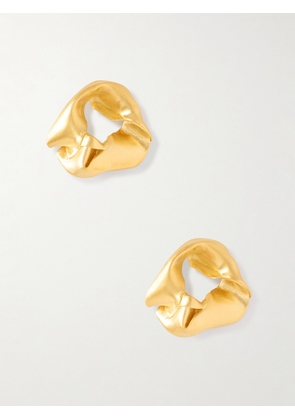 Completedworks - Notsobig Scrunch Gold Vermeil Earrings - One size