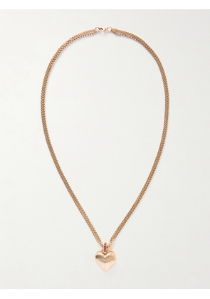 Roxanne Assoulin - Textured Heart Gold-tone Necklace - One size