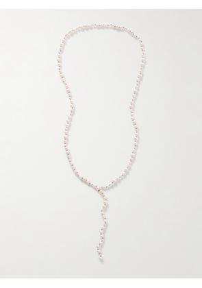 Loren Stewart - Opera Gold Freshwater Pearl Necklace - One size