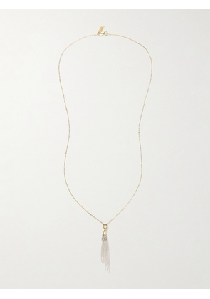 Loren Stewart - Tassel Fringed Sterling Silver And Gold Necklace - One size