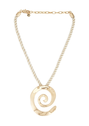 Ettika Aura Rope Necklace in Metallic Gold.