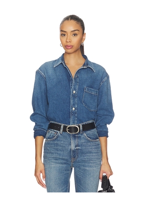 Citizens of Humanity Carter Shirt in Blue. Size L. Also in M, S, XL, XS.
