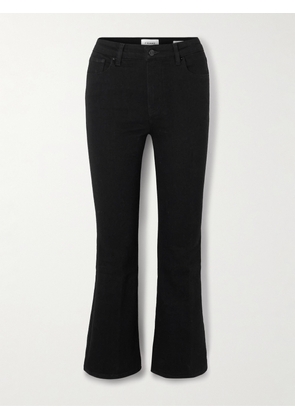 FRAME - Reboot Crop Stretch High-rise Bootcut Jeans - Black - 23,24,25,26,27,28,29,30,31,32,33