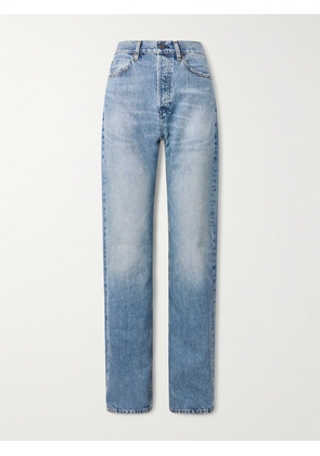 FRAME - The Stack High-rise Straight-leg Jeans - Blue - 23,24,25,26,27,28,29,30,31,32,33