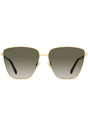 Jimmy Choo Eyewear Lavi oversize-frame sunglasses - Gold