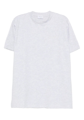 Family First embroidered cotton T-shirt - Grey