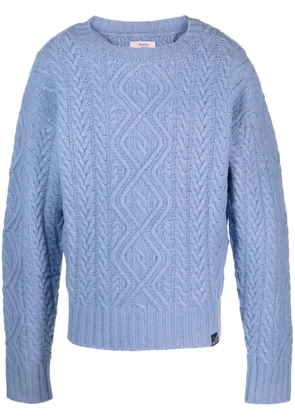Martine Rose cable-knit merino jumper - Blue