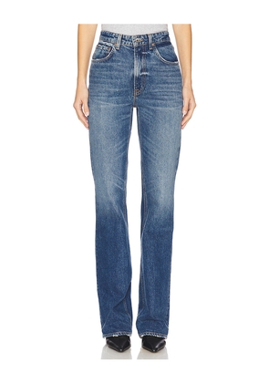 GRLFRND Melanie High Rise Boot Cut Jeans in Blue. Size 23. Also in 24, 26, 28, 29, 31, 32.