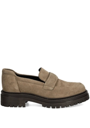 Geox suede leather loafers - Brown