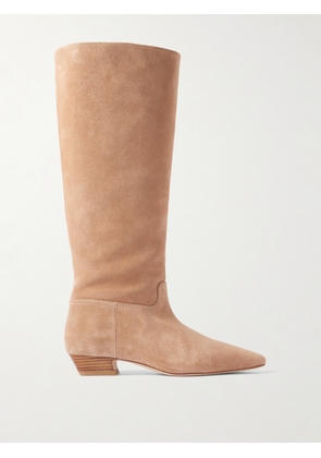 Stuart Weitzman - Stassi Suede Knee Boots - Brown - US6,US6.5,US7,US7.5,US8,US8.5,US9,US9.5,US10,US10.5,US11,US11.5,US12