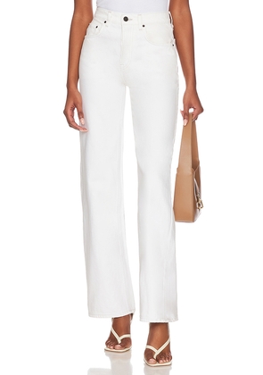 GRLFRND Brooklyn High Rise Straight Jeans in White. Size 26. Also in 28, 29, 30, 31, 32.