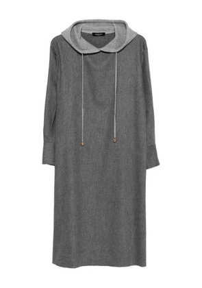 Fabiana Filippi hooded midi dress - Grey