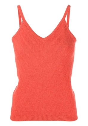 CHANEL Pre-Owned 1997 cashmere knit vest - Orange