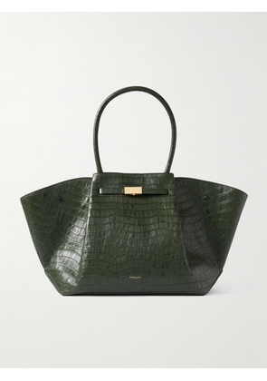 DeMellier - The New York Large Croc-effect Leather Tote - Green - One size