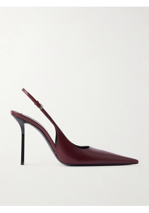 Victoria Beckham - Victoria Leather Slingback Pumps - Burgundy - IT36,IT37,IT38,IT39,IT40,IT41,IT42