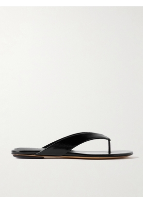 Le Monde Béryl - Eel-effect Leather Sandals - Black - IT35,IT35.5,IT36,IT36.5,IT37,IT37.5,IT38,IT38.5,IT39,IT39.5,IT40,IT40.5,IT41,IT42