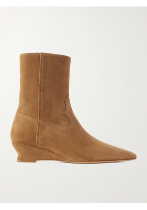 Le Monde Béryl - Camille Suede Wedge Ankle Boots - Brown - IT35,IT35.5,IT36,IT36.5,IT37,IT37.5,IT38,IT38.5,IT39,IT39.5,IT40,IT40.5,IT41,IT42