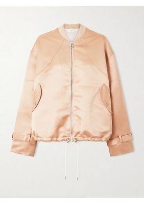 Co - Sports Duchesse-satin Bomber Jacket - Neutrals - x small,small,medium,large
