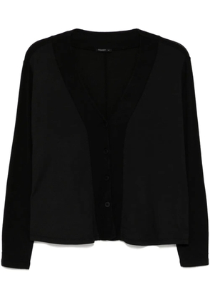 Transit panelled cardigan - Black