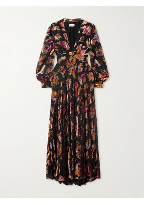 RIXO - Emory Floral-print Devoré-velvet Maxi Dress - Multi - UK 6,UK 8,UK 10,UK 12,UK 14,UK 16,UK 18,UK 20