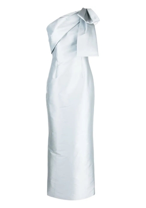 Sachin & Babi Bonnie satin-finish gown - Blue