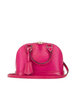 FWRD Renew Louis Vuitton Alma BB Handbag in Pink.