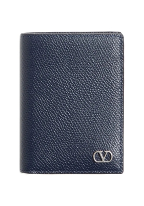 Valentino Garavani grainy vlogo signature card holder - Blue