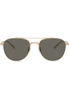 Oliver Peoples Rivetti pilot-frame sunglasses - Gold