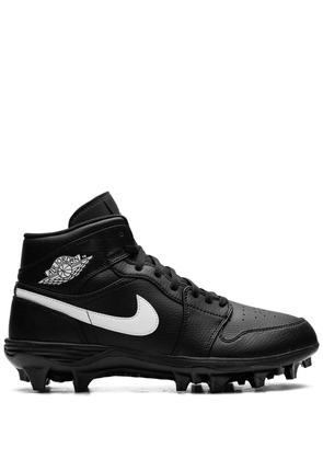 Nike Jordan 1 Mid 'Black/White' cleats