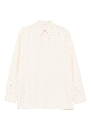 Nanushka cut-out collared shirt - Neutrals