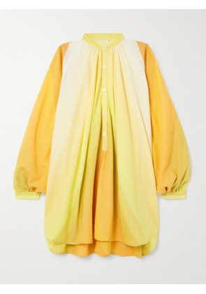 Marrakshi Life - Touareg Oversized Cotton Mini Dress - Yellow - x small,small,medium,large,x large,xx large
