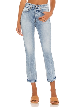 GRLFRND Karolina High Rise Straight Crop in Denim-Light. Size 31. Also in 32.