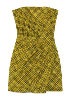 Alessandra Rich check dress - Yellow