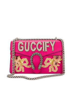 FWRD Renew Gucci Guccify Dionysus Shoulder Bag in Fuchsia.