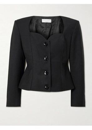 VIOLANTE NESSI - L'eclaireur Wool-blend Blouse - Black - x small,small,medium,large,x large