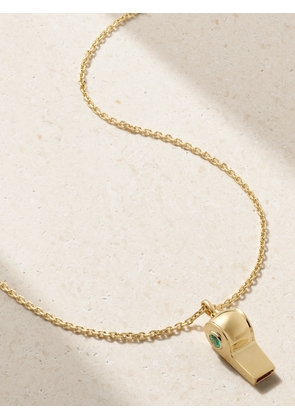 Anita Ko - Baby Whistle 18-karat Gold Emerald Necklace - One size