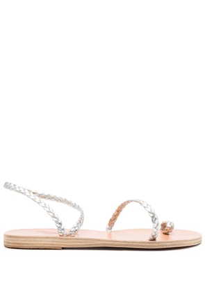 Ancient Greek Sandals braided open-toe sandals - Silver