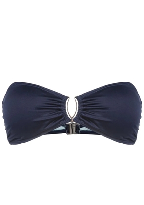 Lygia & Nanny Mika gathered-detail bikini top - Blue