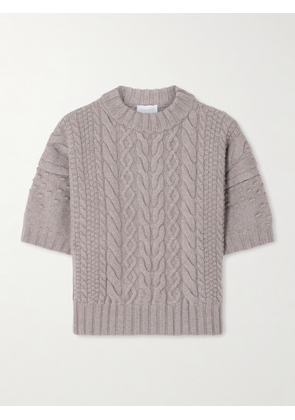 VIOLANTE NESSI - Ruscha Cable-knit Wool Sweater - Neutrals - x small,small,medium,large,x large