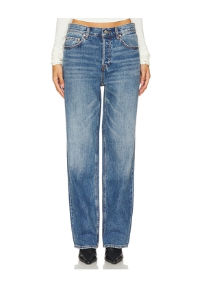 GRLFRND Bella Low Rise Boyfriend in Denim-Medium. Size 23. Also in 24, 25, 26, 27, 28, 29, 30, 31, 32.