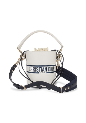 FWRD Renew Dior Vibe Bucket Bag in White.