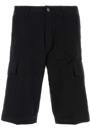 Carhartt WIP logo-patch cargo shorts - Black
